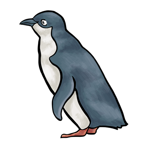 Пингвин векторной графики