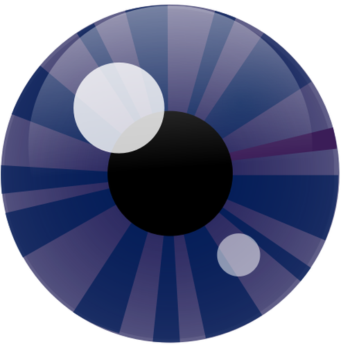 Vektor illustration av blå ögat iris
