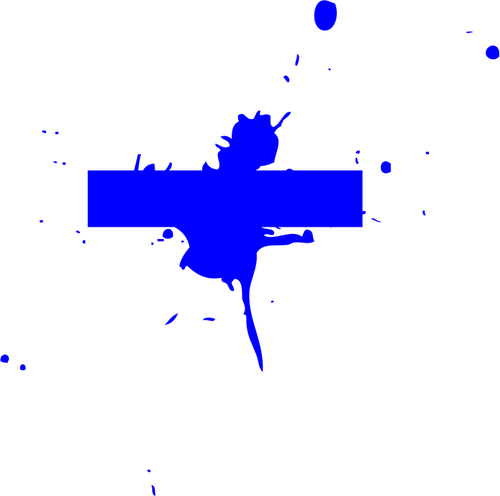 ClipArt-kuva sinisestä roiskeesta