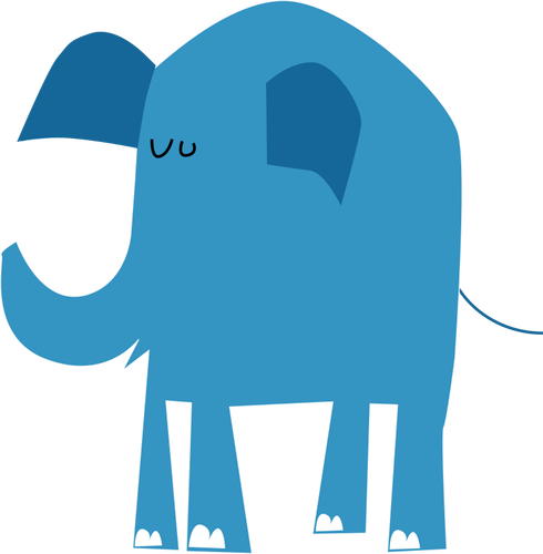 Blue elephant image