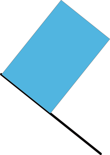 Голубой флаг векторная иллюстрация