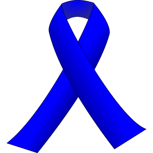 Blue ribbon wektor clipart