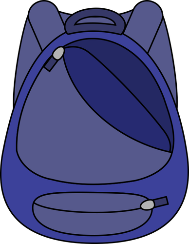 Blue school bag