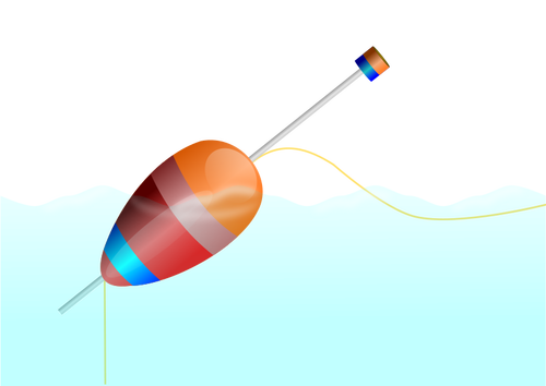 Vektorbild av fiske kork