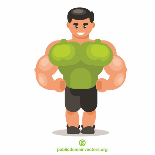 Bodybuilder-Cartoon