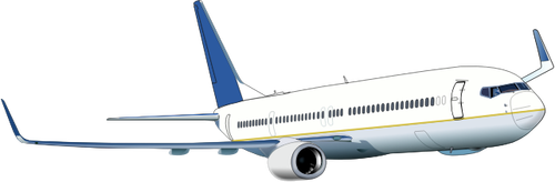Grafika wektorowa z Boeing 737