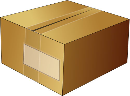 Vector de la imagen de caja cerrada