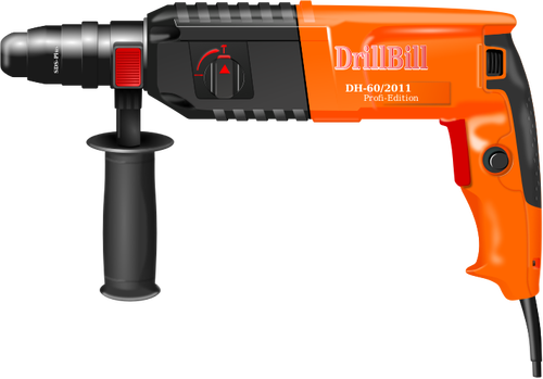 Vector fotorrealista de la imagen de un taladro electrónico