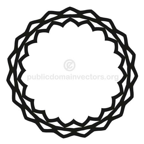 Schwarzer Kreis Vektor-ClipArt