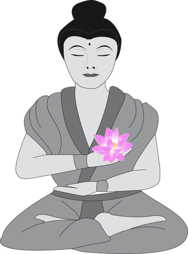Buddha cu lotus