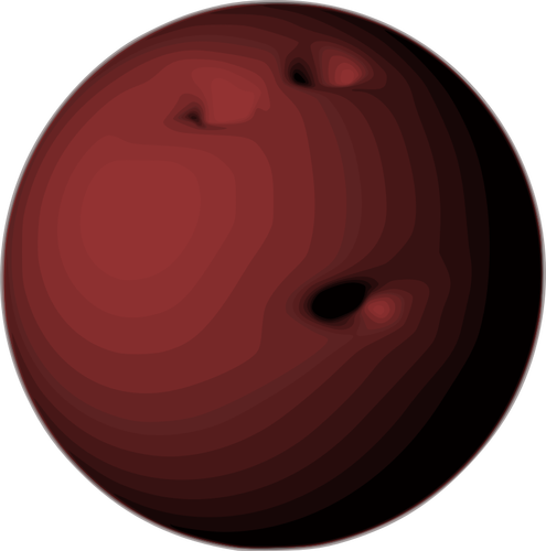 Vector of a bowling ball