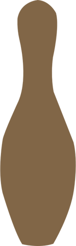 Brun bowling pin vektor image