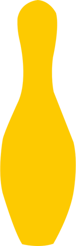 Galben bowling pin vector illustration