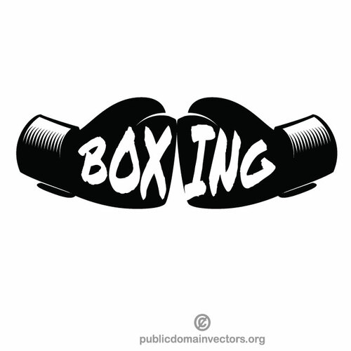 Guantes de boxeo vector Clipart