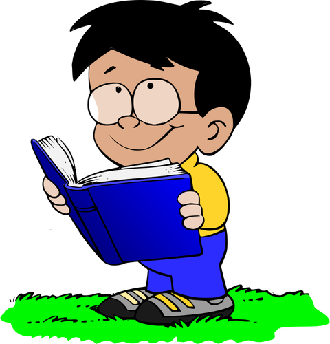 Boy with book