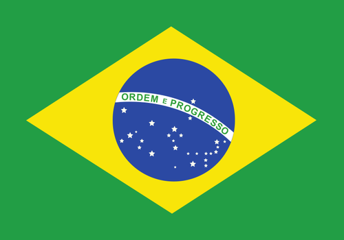 Bandera de imagen vectorial de Brasil