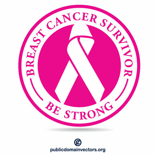 Bröstcancer överlevande klistermärke