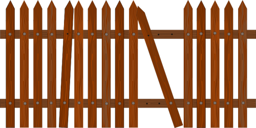 Сломанный забор