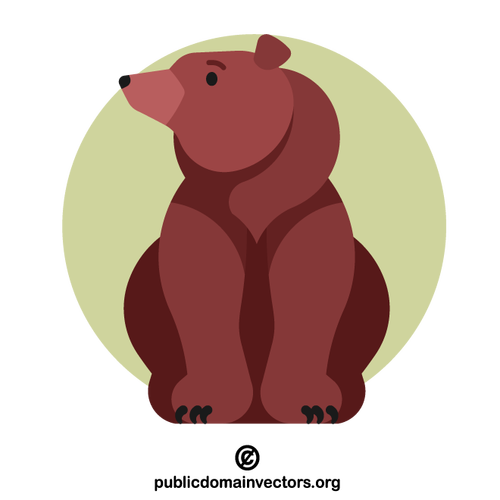 Brown bear vector