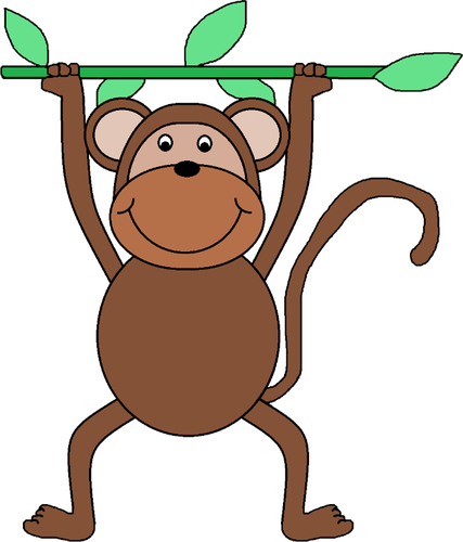 Monkey with a branch