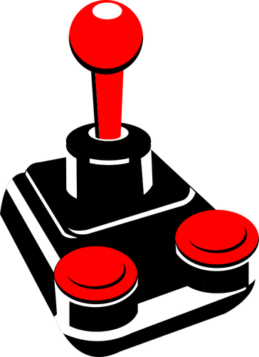 Joc video joystick-ul de desen vector