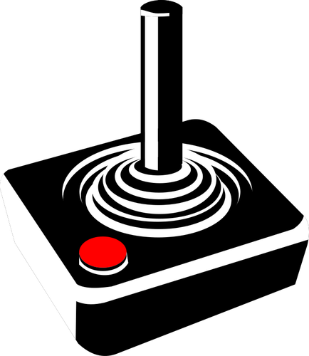 Einen alten Joystick-Vektor-illustration