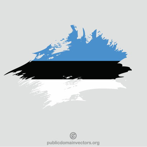 Pincel de bandera estonia