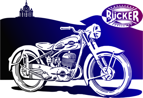 Motorbike vector clip art