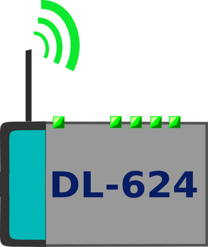 D-link は、Wi-Fi ルータ ベクトル画像