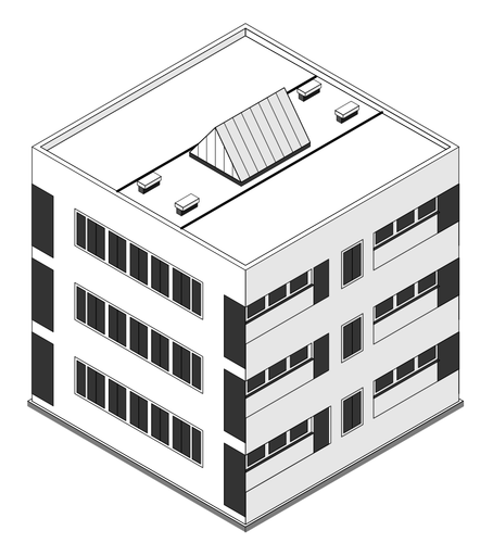 Isometrisk bygningen
