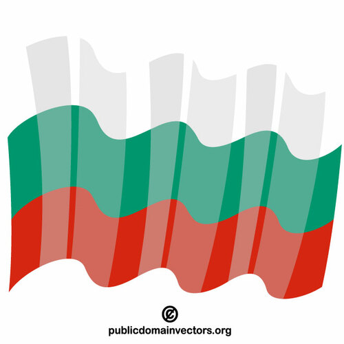 Waving flag of Bulgaria