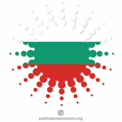 Bulgarian flag halftone shape