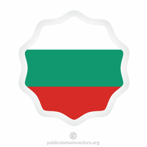 Наклейка с болгарским флагом