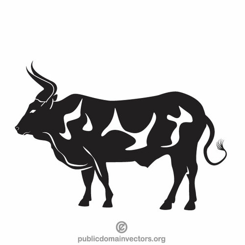 Image de vecteur monochrome de Bull