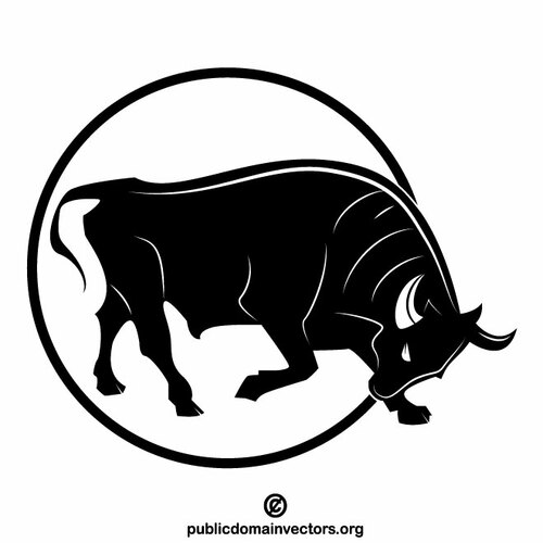 Silhueta do logotipo do touro