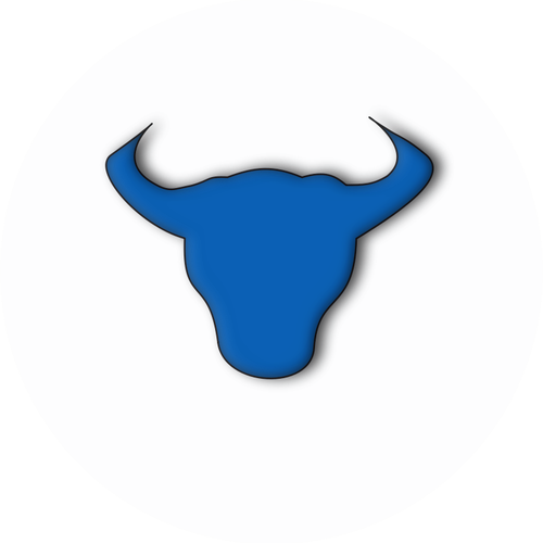 Bullish vector pictogram