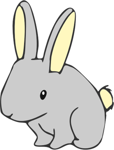 Vektor-Illustration von hübsch Fett Bunny für Malbuch