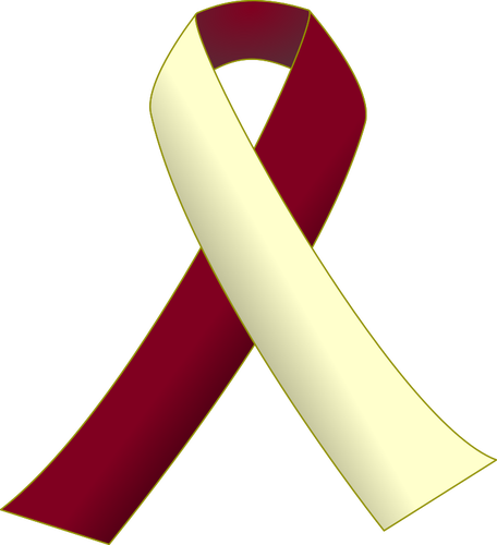 Burgundy and Ivory Ribbon