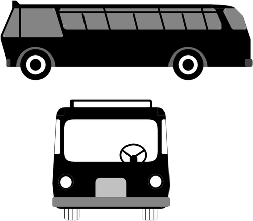 Vector afbeelding van bus symbool