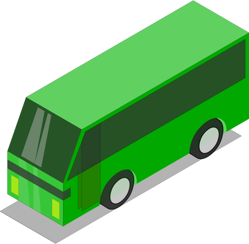 Grüner bus