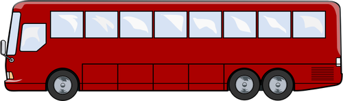 Desenho vetorial de autocarro turístico