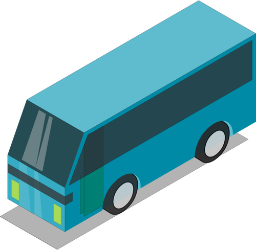 Teal bus