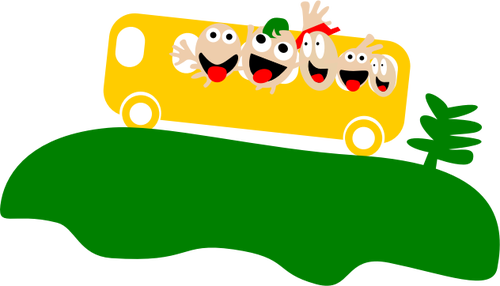 Autobusem turné ikona vektorové ilustrace