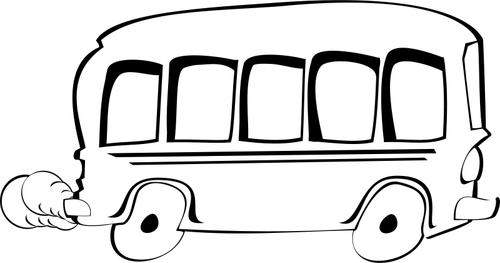 Buss tegneserie vektor image