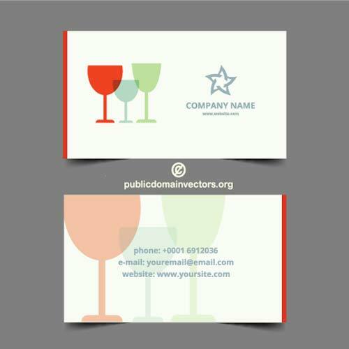 Cartão de visita para bares e restaurantes