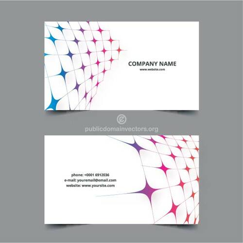 Company business card template