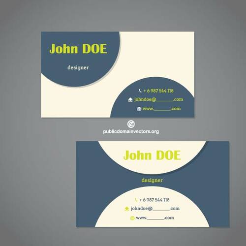 Business card template vecteur de mise en page