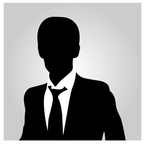 Business man silhouette vector