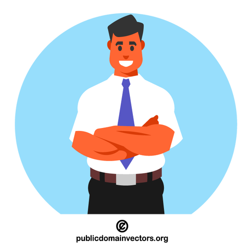 Businessman with crossed arms