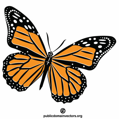 Clip art serangga Butterfly